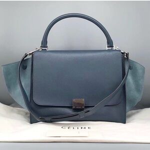 Celine Blue Trapeze Bag- Medium